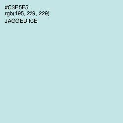 #C3E5E5 - Jagged Ice Color Image